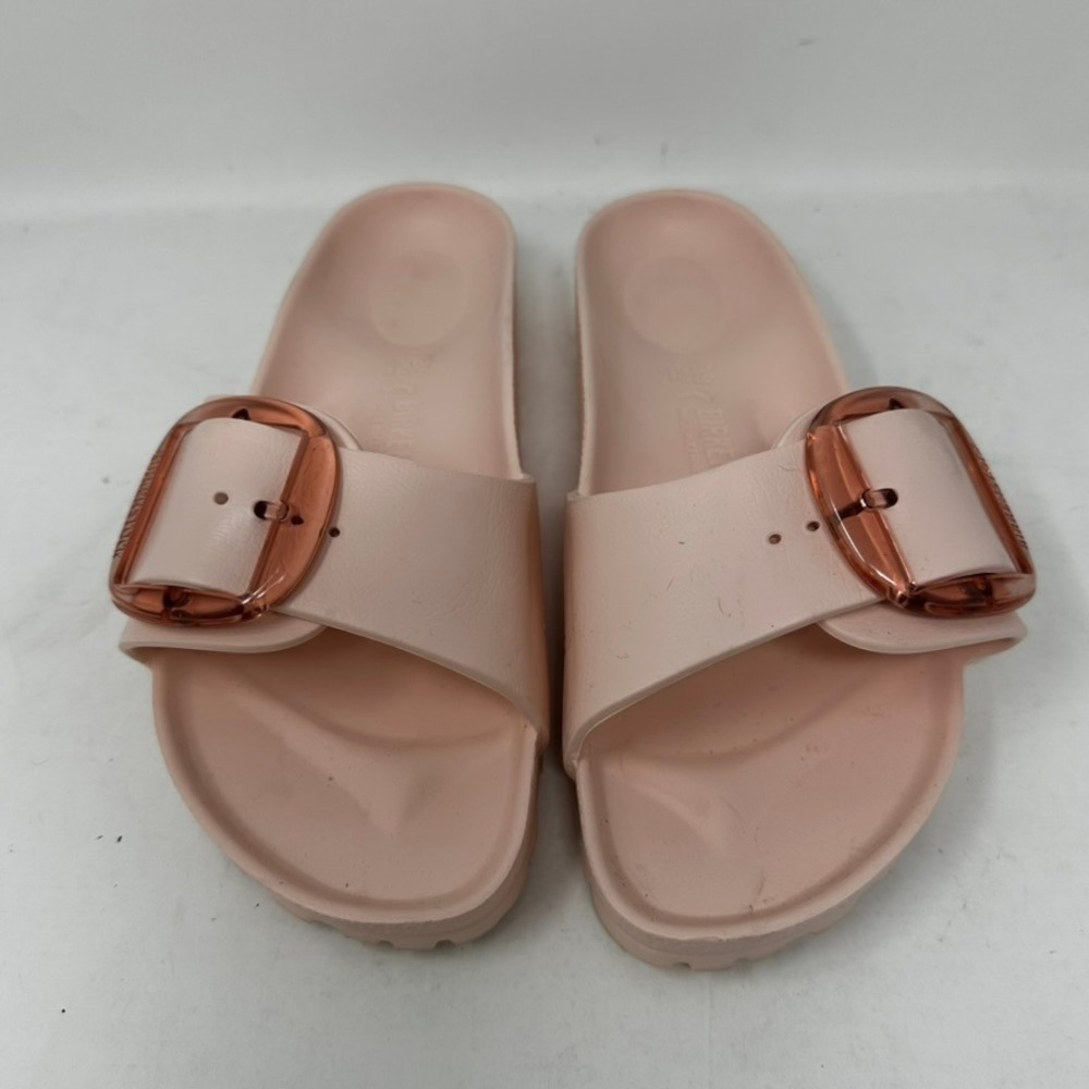 Birkenstock Women's 39 Madrid Big Buckle EVA Slides Pink Waterproof Sandals